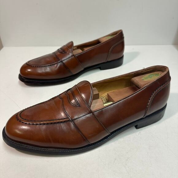 EXCELLENT Cole Haan Whiskey Full Strap Penny Loafer Made in Maine USA 13 D - Picture 5 of 12